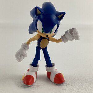 Sega Sonic The Hedgehog Deluxe Collectible Poseable 4" Action Figure Jakks Toy
